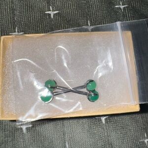 jade and barbell piercing